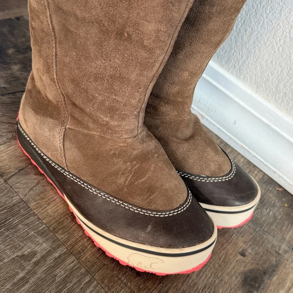 Sorel Winter Boots Women’s 6.5 Suede Waterproof fur lined - Picture 3 of 10